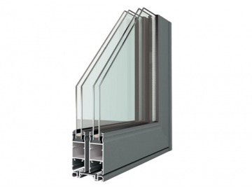 Porta de vidro deslizante de alumínio, GDM80