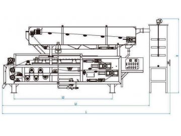 Filtro prensa de correia gravítico industrial para espessamento-desaguamento – série HTE3