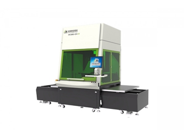 Máquina de marcação a laser CO2 dinâmica triaxial com mesa cambiável 250W/350W , MC250-DH-D / MC 350-DH-D