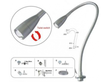 Luminária LED flexível para cabeceira SC-E101