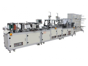 Máquina automática para fabrico de respiradores dobráveis PFF1, HD-0519