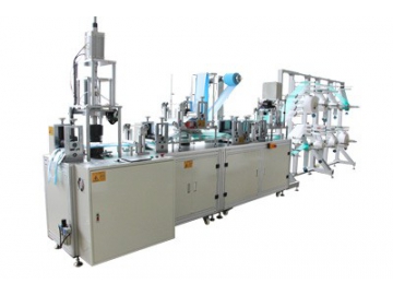 Máquina automática para fabrico de respiradores descartáveis dobráveis, HD-0524