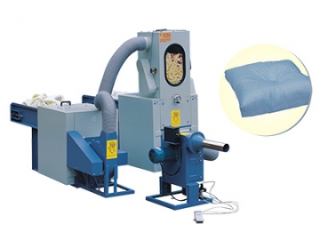 Máquina para encher almofadas - SZ150 (Máquina de abrir fibras, retalhe de esponja, mistura e máquina de enchimento)