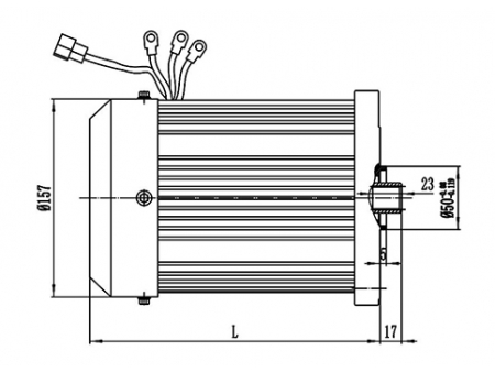 Motor de acionamento 1200-1500W, PMDC motor sem escova TF133AH