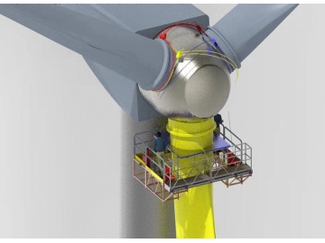 Plataformas suspensas para turbinas eólicas Série SY