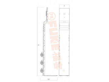 Semi-reboque estrado/caixa aberta, FK35-1303G