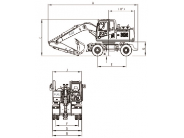 Escavadoras de rodas, FK150-9L