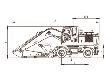 Escavadoras de rodas, FK220-9L