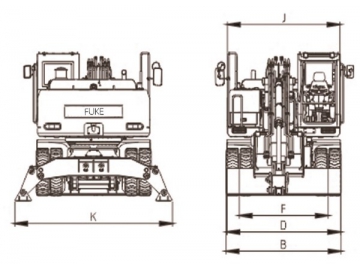 Escavadoras de rodas, FK220-9L