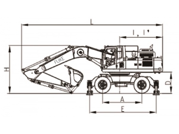 Escavadoras de rodas, FK320-9L