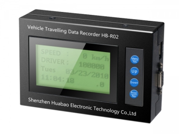 Tacógrafo digital com rastreador GPS e LCD grande para veículos
