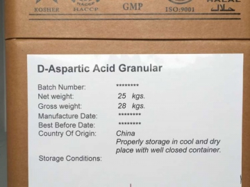 Ácido D-aspártico granulado
