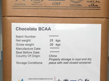 BCAA com sabor a chocolate