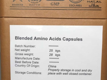 Mistura de aminoácidos em cápsula