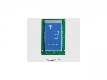 Placa indicadora e de chamada LCD serial para elevador