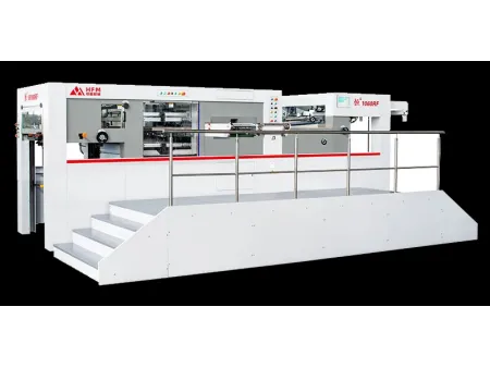 Máquina de corte e vinco plana automática com unidade de descarte (até 700 ton)