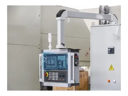 Mandriladora e fresadora CNC portal, Mandriladora e fresadora CNC portal com pórtico móvel e mesa fixa