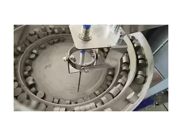 Máquina de inspeção visual de materiais magnéticos