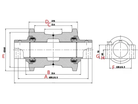 Rolo de esteira para escavadeira Volvo EC480