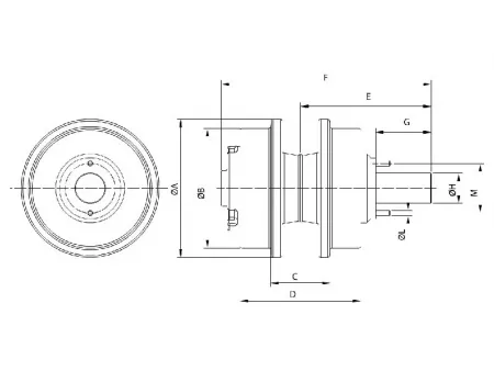 Rolete superior para bulldozer Komatsu D39