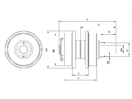 Rolete superior para bulldozer Komatsu D31