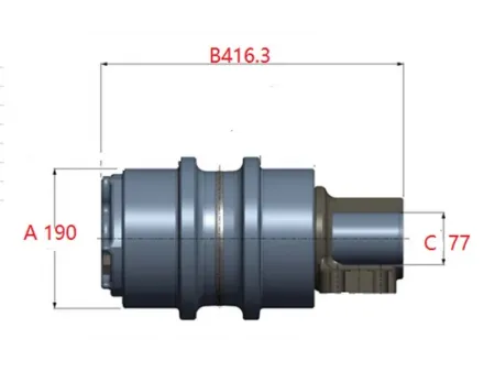 Rolete superior para escavadora Caterpillar E385