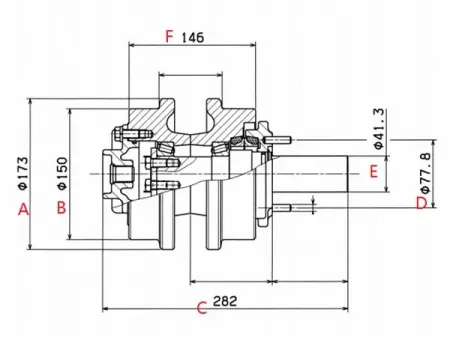 Rolete superior para bulldozer Caterpillar D5K