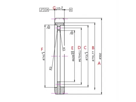 Roda motriz para escavadora Caterpillar E365