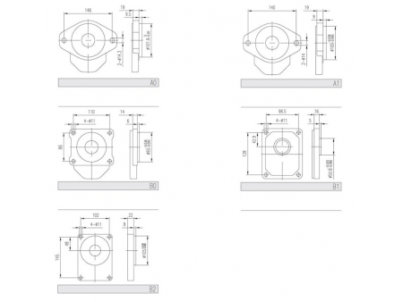 Bomba de engrenagem externa