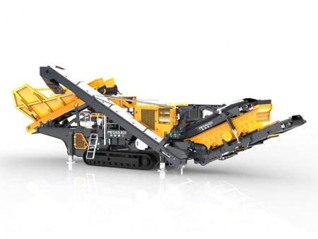 Britador de impacto móvel com peneiramento