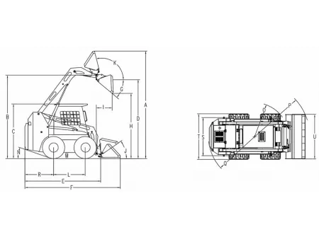 Minicarregadeira skid steer JC120