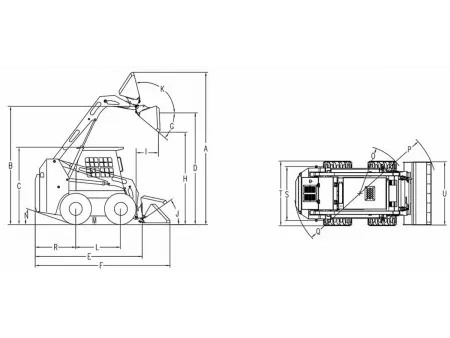 Minicarregadeira skid steer JC45V