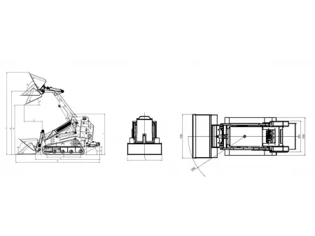Minicarregadeira skid steer LY850