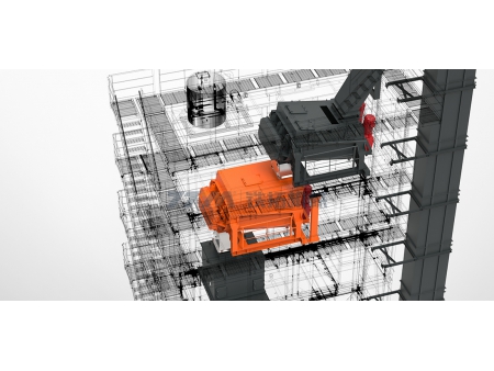 Usina de reciclagem de asfalto ecológica, série TSEC