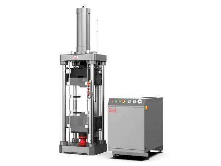 Máquina universal de ensaio servo-hidráulica, espaço único, garra de ação lateral