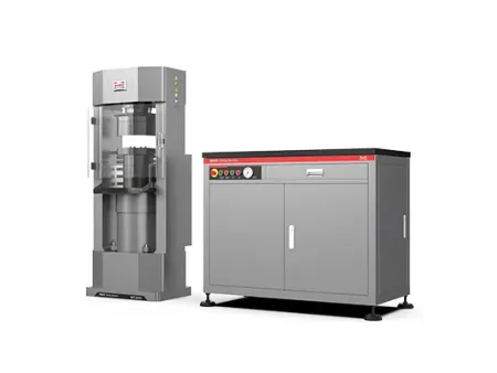 Máquina de ensaio de compressão, controle por servoválvula