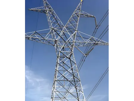 Torre de transmisão de energia cantoneira