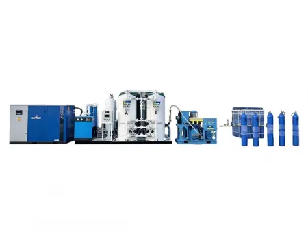 Sistema industrial personalizado de geração de oxigênio