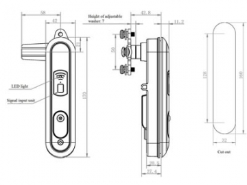 Fechadura eletrónica DS899-1A