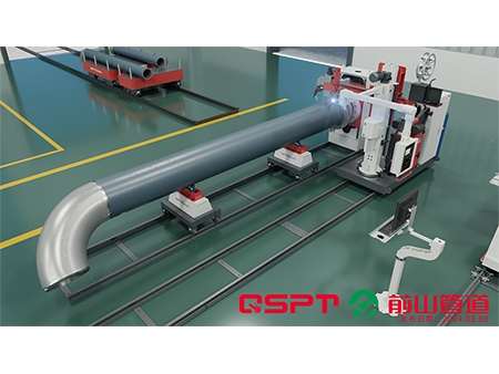 Linha de produção de carretel de tubo pré-fabricado tipo transportador modular