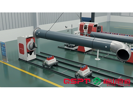 Linha de produção de carretel de tubo pré-fabricado tipo transportador modular