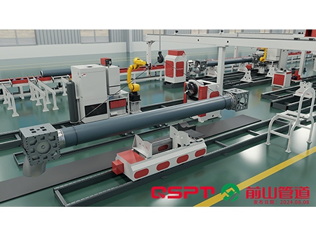Linha de produção de carretel de tubo pré-fabricado tipo transportador modular