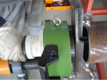 Máquina de biselamento de tubo portátil