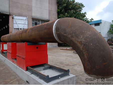Sistema de transporte para pré-fabricação de tubo (leve/trilho pesado)