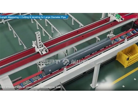 Linha de produção de carretel de tubo pré-fabricado tipo transportador modular