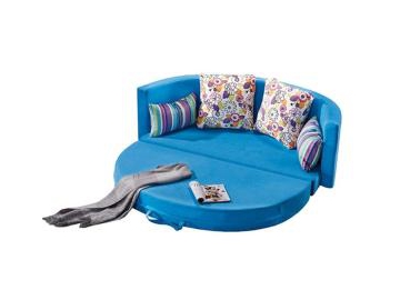 Sofá-cama de tecido redondo
