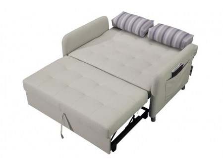 Sofá-cama de tecido de 3 lugares