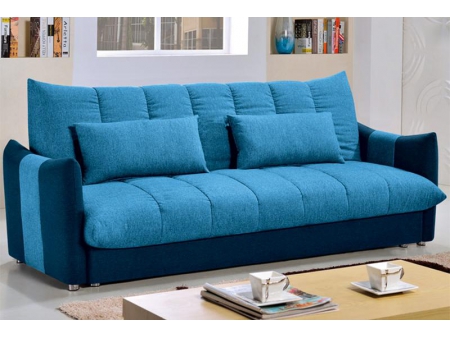 Sofá-cama de tecido para sala de estar