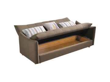 Sofá-cama de tecido para sala de estar