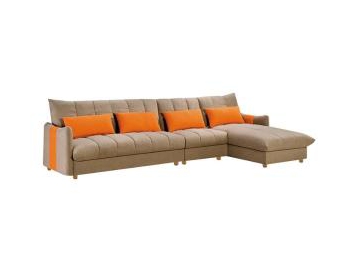 Sofá-cama de tecido para sala de estar